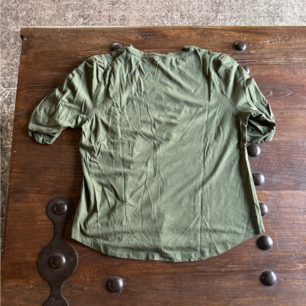 Time and Tru Olive Green Blouse - Picture 3 of 3